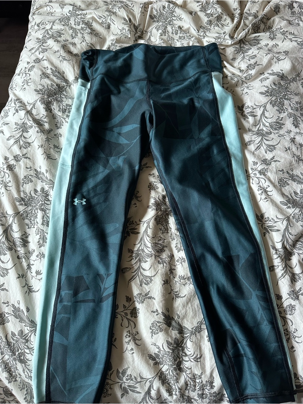 Under Armour Mint green and Teal Performance Leggings